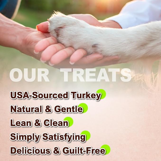Afreschi Soft Turkey Tendon Strip 3.5 oz, Dog Treats for Soft Series, All Natural Human Grade Dog Treat, Suitable for Training chew, USA-Sourced Turkey Tendon, Rawhide Alternative, Soft Stick-PawvioPets