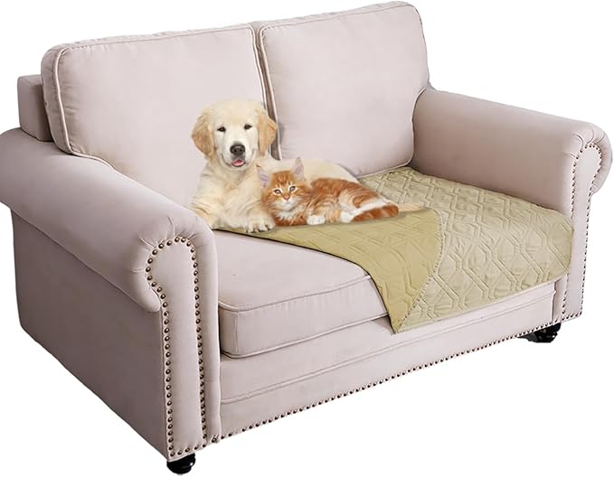 Ameritex Waterproof Dog Bed Cover Pet Blanket for Furniture Bed Couch Sofa Reversible-PawvioPets