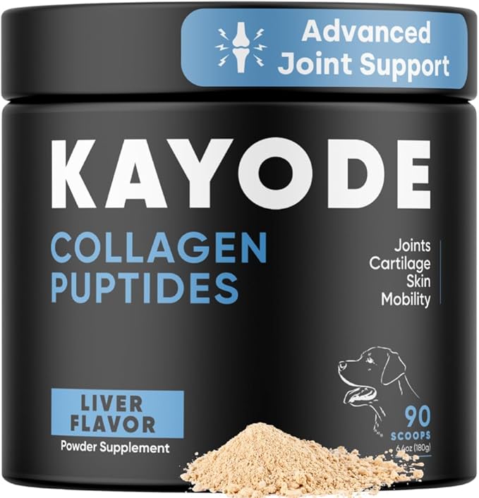 Collagen Puptides - Collagen for Dogs | Premium Dog Joint Supplement | 2X The Amount As Liquid Droppers | Great for Senior & Adult Dogs. Includes Omega 3.-PawvioPets