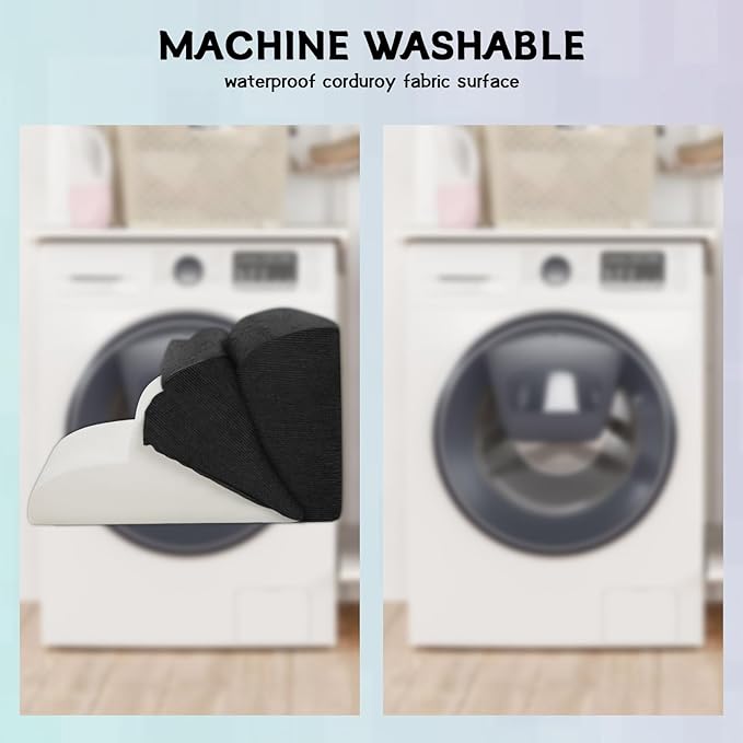 Dog Steps for Small Dogs, 4-Step Pet Ramp Stairs for High Beds and Sofa, Non-Slip Pet Stairs for Small Dogs and Cats, Removable and Easy to Clean Cover, Black-PawvioPets