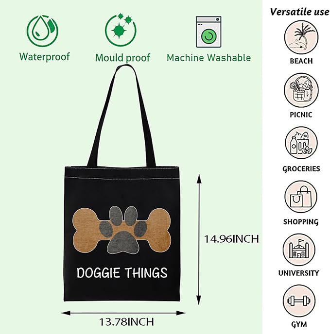 FOTAP Dog Owner Shopping Tote - Dog Park Bag and Doggie Gift-PawvioPets