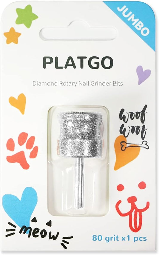 Diamond Dremel Dog Nail Grinder Bit, Dremel Nail Grinder for Pets, Faster Jumbo Dremel Diamond Bit for Dog Nails, 1/8'' Dremel Dog Nail Grinder Attachment, Dog Nail Grinder for Animals Nail Care-PawvioPets