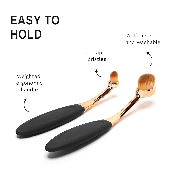 Eye Envy ProPowder Applicator Brush for Dogs and Cats. Use to safely and evenly apply Tear Stain Powder. Small. Washable superfine fiber hair. Long tapered bristles. Ergonomic handle-PawvioPets