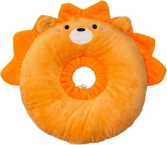 Adjustable Cat Recovery Collar Soft,Cute Pet E-Collar Neck Cone After Surgery Wound Healing Protective Cone Fit for Kitties, Small Dogs(ELC05-lion-l)-PawvioPets