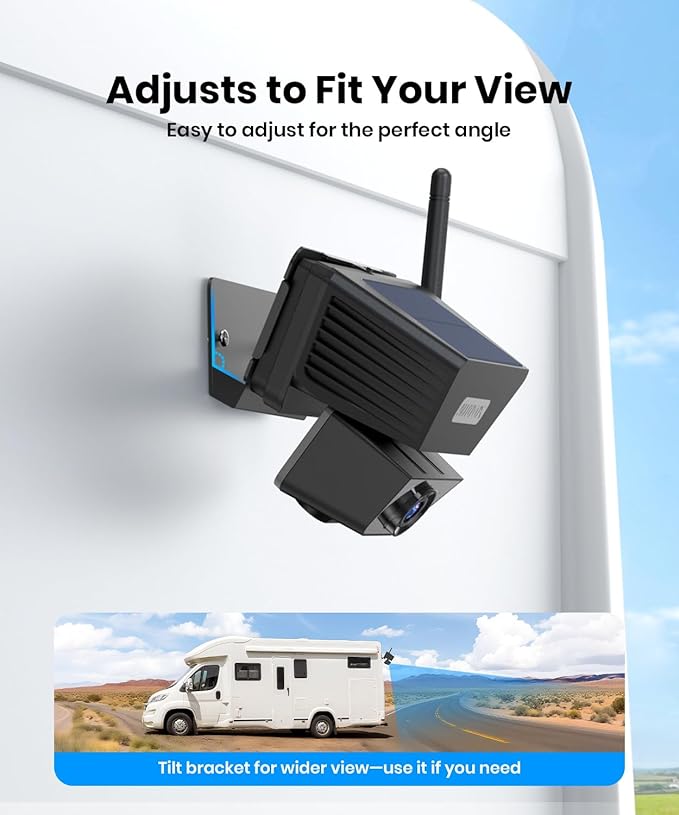 AUTO-VOX Wireless Backup Camera Solar Magnetic: 1-Min DIY Install, 5" 1080P Hd Dual Channel Monitor, Protective Carry Case, Stable Signal, IP69 Waterproof Back Up Systems Camera for Truck,Car,Trailer-PawvioPets