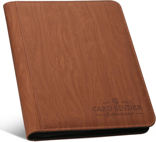 9 Pocket Card Binder, Premium Zip Trading Card Binder, 540 Double Sided Pocket PU Collection Binder, Collector Album, Card Folder for MTG, TCG, Sports Cards