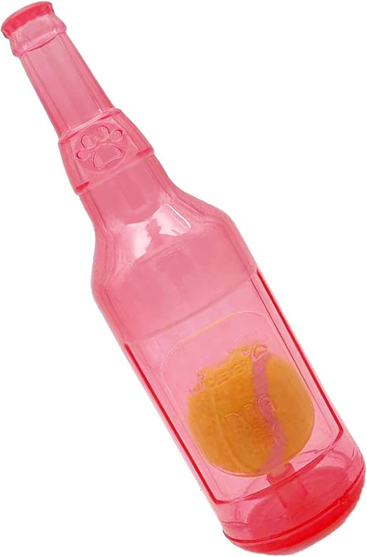 Dog Squeaky Floating Toy for Small Medium Large Dogs Training Fetch Indestructible Dog Chew Toys Indoor Pool Beach Outdoor Pet Supplies Red M-PawvioPets