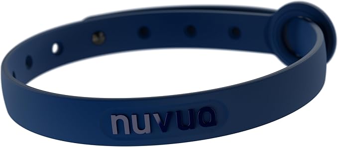 Break Away Collar for Cats - Soft, Thin, and Lightweight Safety Buckle Collar with Name Tag Ring for Outdoor Cats and Sensitive Skin Kittens by Nuvuq (6 ⅞" to 10 ¼", Dark Blue)-PawvioPets