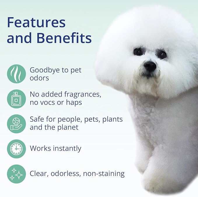 Concentrated Pet Urine Odor Eliminator, Ideal for Cat, Dog Poo and Urine Smell, Versatile & Natural Odor Neutralizer for Home and Outdoor Use, Deodorizer & Absorber, Concentrate, 64oz-PawvioPets