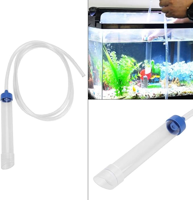 Fish Tank Siphon Cleaner Aquarium Siphon Tube, Aquarium Water Changer, Fish Tank Gravel Cleaner Aquarium Fish Tank Cleaner Aquarium Siphon, Long Nozzle Water Changer Aquarium Cleaning Tool-PawvioPets