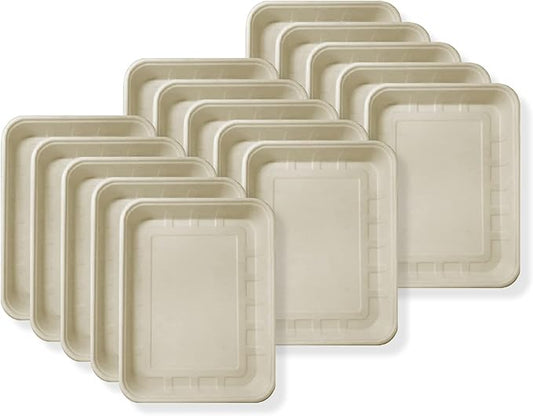 Disposable Litter Boxes for Kittens - Multi-Value (15 Pack), Kitten, Rabbit, and Senior Cat, Shallow, Small, Sanitary Must-Have 16.5 x 12.5 x 2 in.-PawvioPets