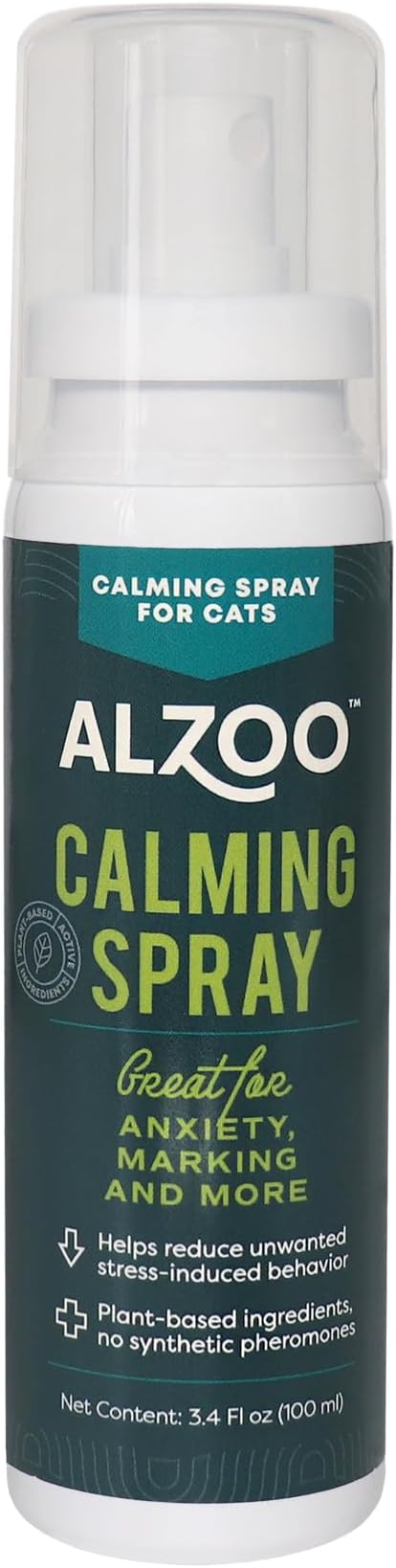 Cat Calming Spray - Natural Plant Based Stress & Anxiety Relief, Valerian & Lavadin Blend, No Synthetic Pheromones, Stress and Anxiety Relief During Travel, Vet, Fireworks, Separation-PawvioPets