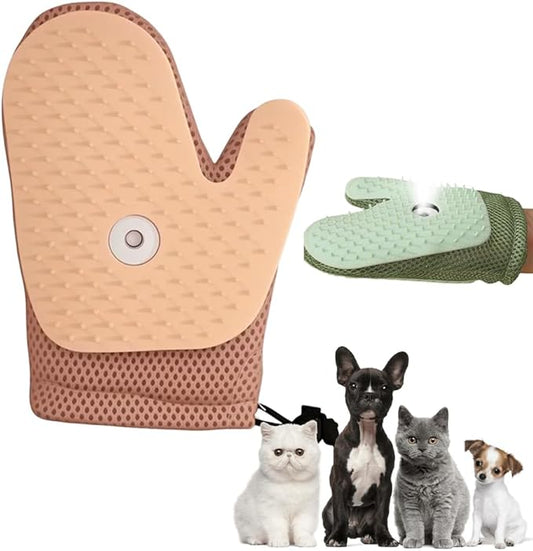 2025 New Pet Hair Removal Glove, Upgrade Electrostatic Pet Grooming Gloves for Cats and Dogs, Efficient Cat Gloves-PawvioPets