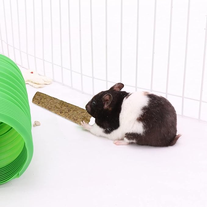 Apple & Oat Puff Sticks (6 oz.) - Healthy Natural High Fiber Chew Treat Made with Oat Hay - Rabbits, Guinea Pigs, Hamsters, Chinchillas, Degus, Prairie Dogs, Squirrels, Skunks, Opossums, Small Pets-PawvioPets