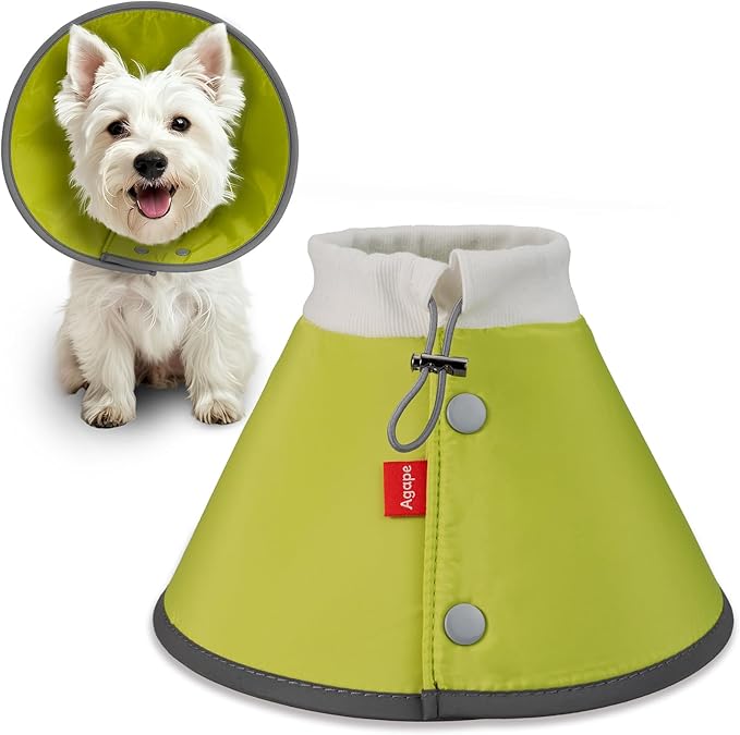 Agape Soft Dog Cone for Small Dogs & Cats, Comfy Dogs Recovery Collar After Surgery, Adjustable E Collar Alternative to Stop Licking, Protective Elizabethan Cones for Pup&Kitty, Comfortable Dog Cones-PawvioPets