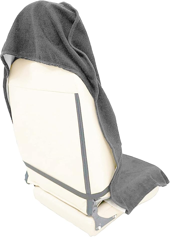 Car Seat Cover Protector Front Seats,for Gym Workout,Running,Swimming,Beach and Hiking,Waterproof Sweat Towel Bucket Seat Covers for Cars SUV Trucks (Grey, 1Pcs)-PawvioPets