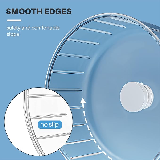 BUCATSTATE Hamster Wheel Silent, 5.5in Exercise Running Whees Quiet Spinner Mouse Wheels for Gerbil Dwarf Syrian Hamster Rat Mice-PawvioPets