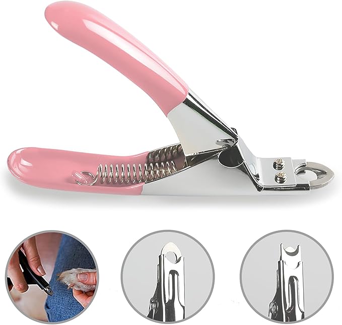 Dog Cat Pets Nail Clippers, Professional Pets Claw Trimmer with Free Nail File, Sharp Stainless Steel Blade, Sturdy Non Slip Handles - for Safe, Professional at Home Grooming-PawvioPets