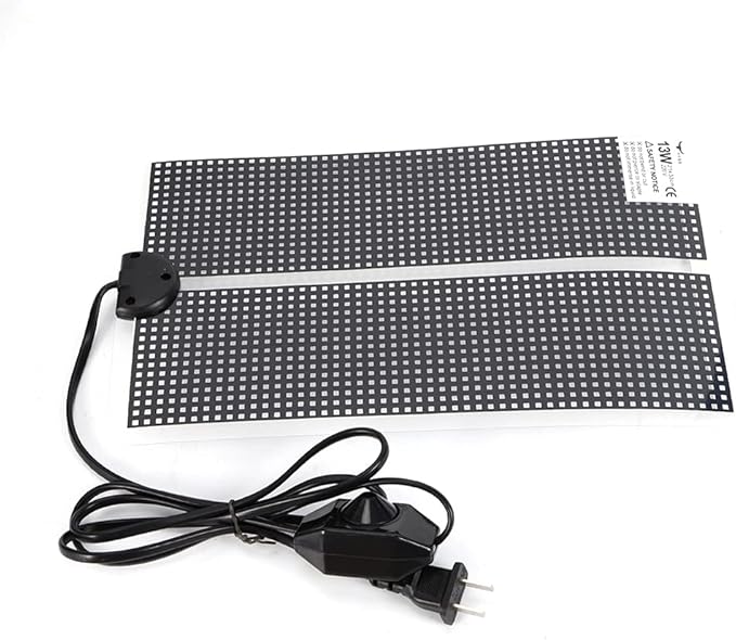 8-Grid Acrylic Pet Breeding Box,Large Reptile Enclosure with Hygrometer&Heating Pad,Lizard Spider Snake Tortoise Cage Pet Snake Terrarium Tank Multipurpose Multipurpose Feeding Box,White.-PawvioPets