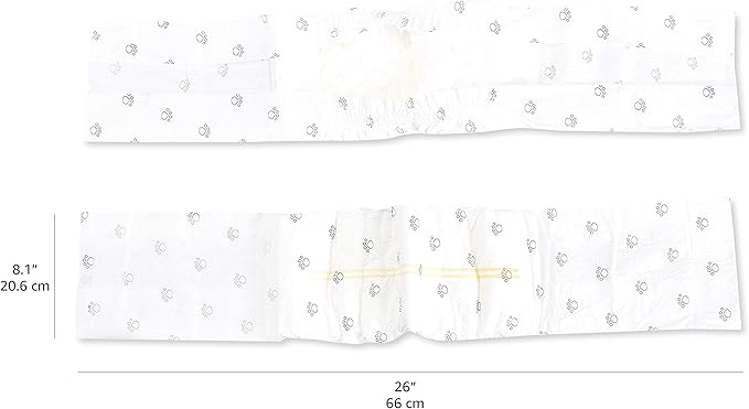 Amazon Basics Male Dog Diapers, 50 Count, Medium, Ultra Absorbent Disposable Wrap with Secure Fit, Leakproof and Comfortable-PawvioPets