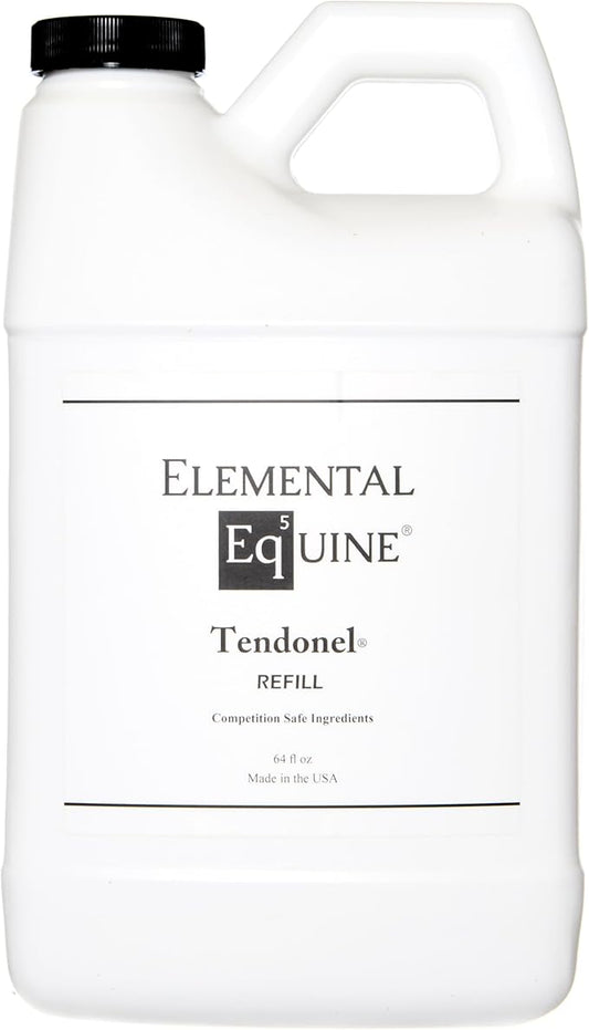 Elemental Equine Tendonel 64oz Liniment Rub for Horses - Soothe and Relax Tired Muscles While Providing Relief and Reduced Stiffness-PawvioPets