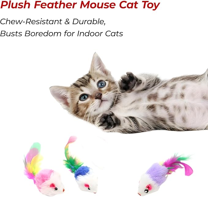 3-Pack Interactive Cat Toys Ball - 2025 New Gen with Smart Obstacle Avoidance & Auto Wake-Up,Includes 4 Speedy Tail 2.0 Ropes,Cat Spiral Spring 12Pcs, Ideal Kitten Toys for Bored Indoor Cats-PawvioPets