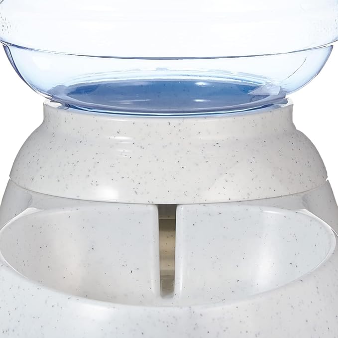 Amazon Basics Gravity Pet Water Dispenser for Cat, Dog, 1 gallon Capacity, Small, Gray-PawvioPets