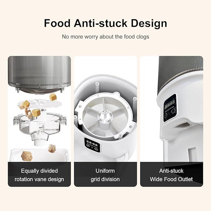 Darlipet Automatic cat Feeder,4L Auto cat Feeder,Programmable Meal & Portions,Freshness Protection, Automatic Cat Food Dispenser for Cats & Dogs, Back-up Battery, Easy to Set up & Clean-PawvioPets