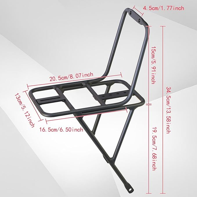 Basket Black Front Sturdy Construction Aluminum Alloy Large Capacity Accessories Cargo Container for Pet Transport-PawvioPets