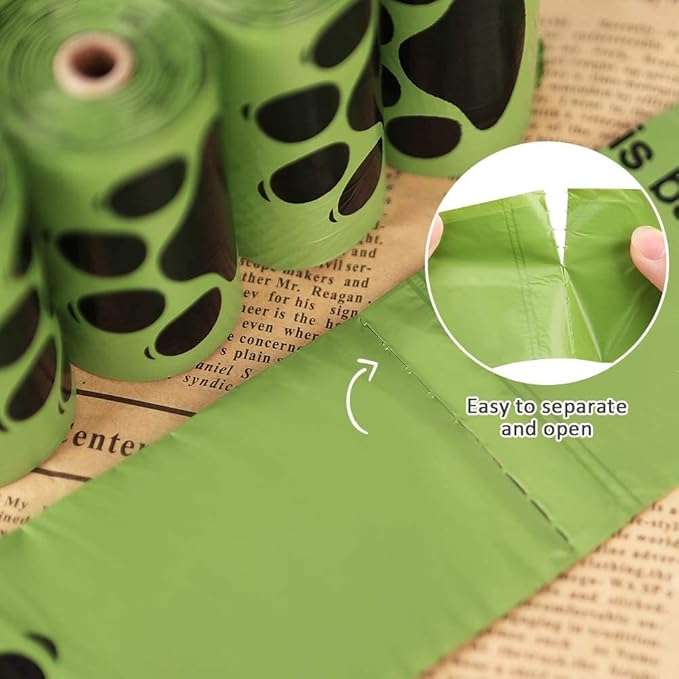 Dog Poop Bags Rolls 540 Count, Unscented Refill Rolls, 9" X 13" Doggie Poop Bags, Dog Waste Bags BY PobbY-PawvioPets