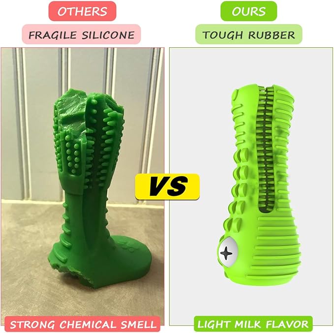 Dog Toys for Aggressive Chewers Large Medium Breed, Indestructible Dog Toothbrush Chew Toys, Squeaky Interactive Tough Extremely Durable, Dogs Toys to Keep Them Busy-PawvioPets