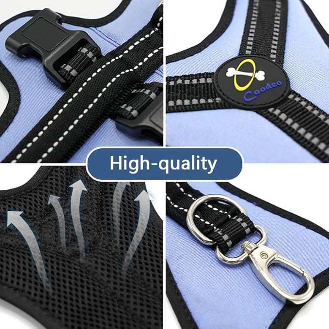 Coodeo Dog Lift Harness, Full Body Support & Recovery Sling, Pet Rehabilitation Lifts Vest for Old Dog with Arthritis Walk(Bule,L)-PawvioPets