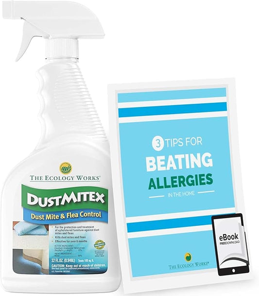 DustmiteX Spray - Allergy & Asthma Relief - Removes Dust Mites from Home, Bed, Pet Bedding & Furniture-PawvioPets