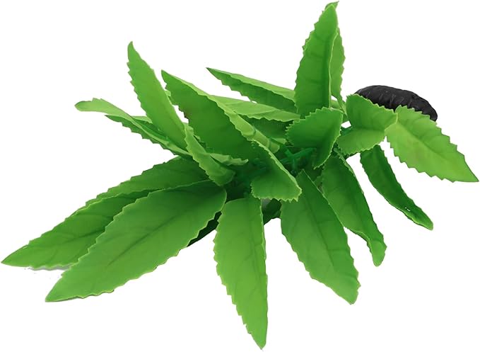 2-Pack 12 Inch Aquarium Silk Aquarium Plants, Artificial Plastic Plant for Small Tank, Goldfish, Fish Hides (Green A, 12 Inch)-PawvioPets