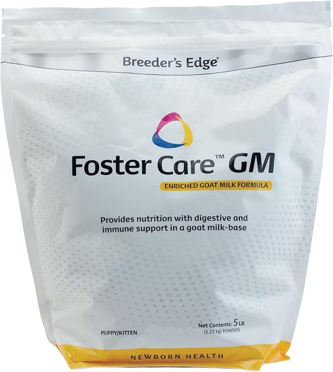 Breeder's Edge Foster Care GM - Goat Milk Based Powdered Milk Replacer - Puppies , Kittens , Cats & Dogs Formula - Easy Digestion - 5 lb-PawvioPets