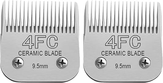 Detachable Pet Dog Clipper Blades, Compatible with Size-7FC Cut Length 1/8"(3.2mm), Most Oster A5, KM Series Clippers,Made of Stainless Steel Blade 1Pack-PawvioPets