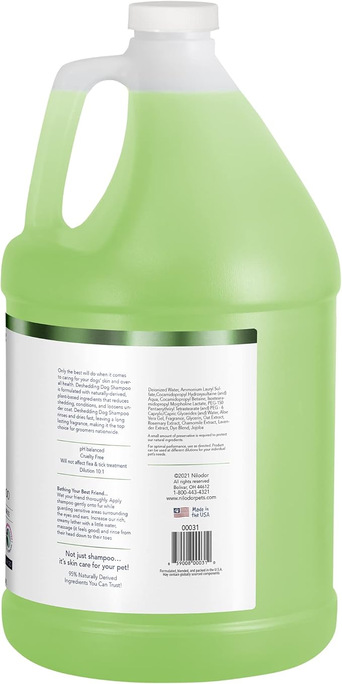Bobbi Panter Dog Shampoo - Made in USA - All Natural Formula for Heavy Duty Deodorizing & Degreasing - Concentrated 25:1 for Professional Groomers - Fresh Clean Scent, 1 Gallon-PawvioPets