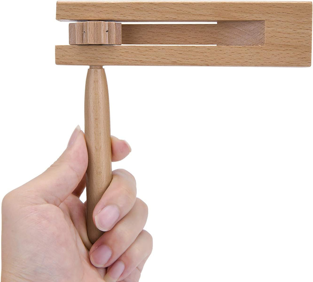 Traditional Matraca Toy - Wooden Spinning Rattle Ratchet Noise Maker for Games, Parties and Sports