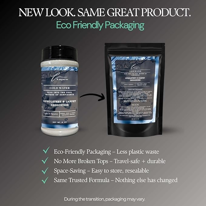 Cold Water Carpet Freshener Powder 16 oz | Powerful Odor Eliminator for Home | Upholstery Deodorizer | Carpet Deodorizer | Pet Urine | Cat Litter Box | Cold Water Fragrance.-PawvioPets