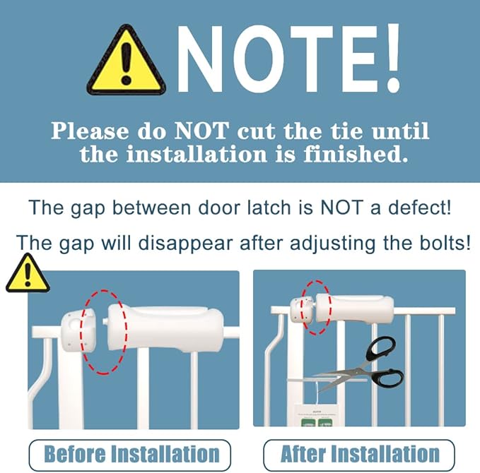 Extra Wide Baby Gate 38.5-43.5 Inch Walk Through Pressure Mounted No Drill Safety Child Gate with Door Tension Metal Gate for Stairs Doorway Puppy Dog Cat-PawvioPets