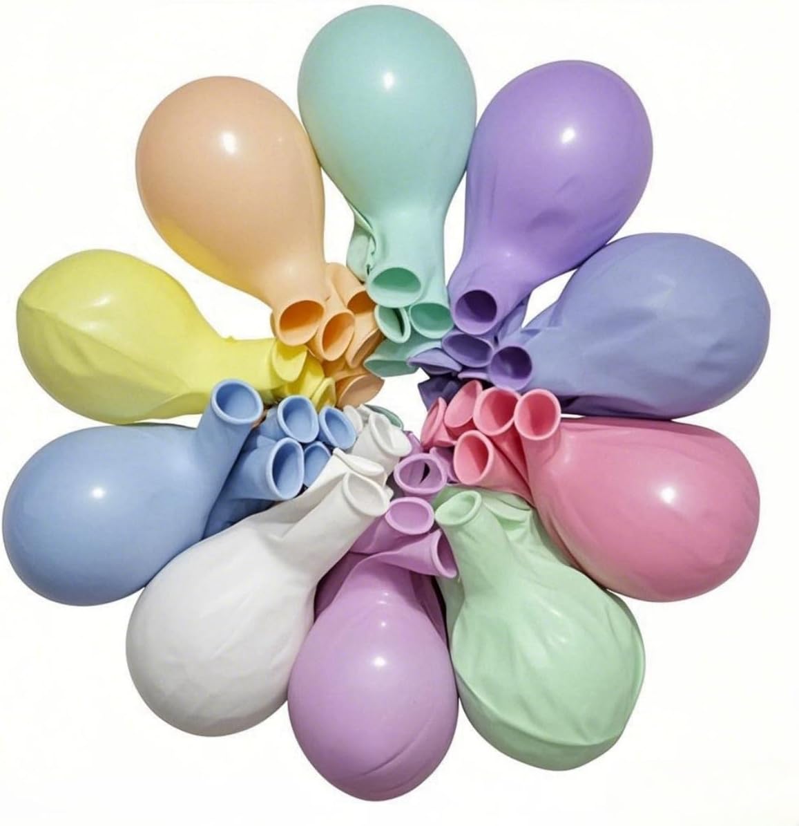 90 Pack 18 inch Pastel Balloons 10 Kinds Colors Latex Colorful Party Balloon Bulk for Various Party Events Decorations