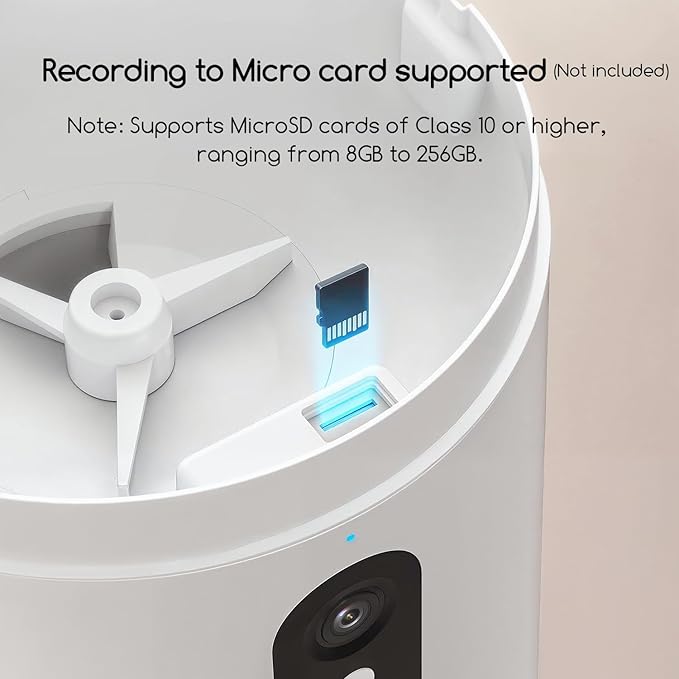 faroro Automatic Cat Feeder with Camera, 3MP HD Video & Night Vision, 5G/2.4G WiFi Smart Pet Feeder with APP Control, 2-Way Audio, Motion Alerts, Low Food Sensor, Timed Cat Feeder for Cats & Dogs, 4L-PawvioPets