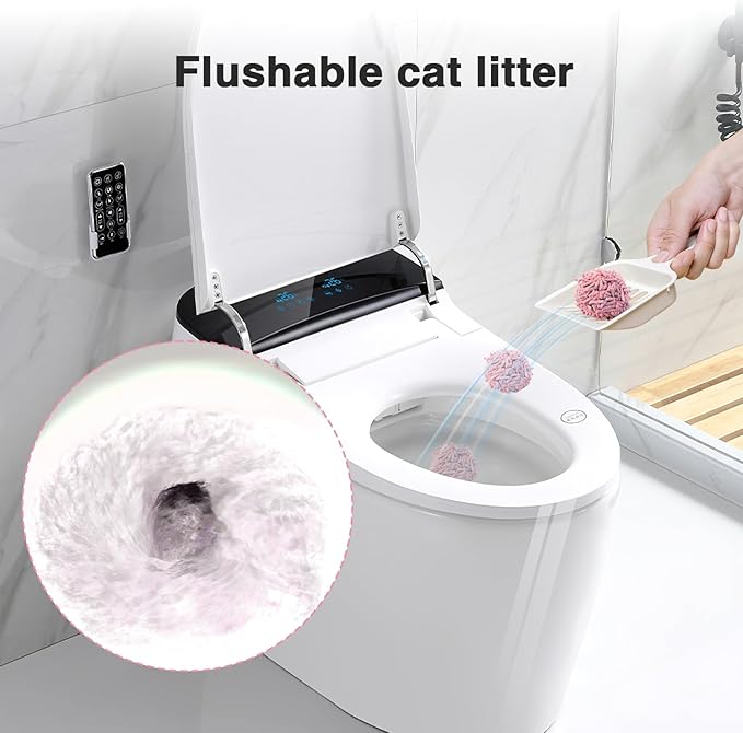 Cat Litter 12LB/2 Packs Dust-Free Clumping Tofu Cat Litter Quickly Absorb Odors Toilet Can Flush Into The Toilet Pure Natural tofu cat Litter (Peach)-PawvioPets