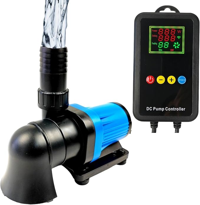 CONQUERALL CHS-3500 DC 24V DC 20W Adjustable Flow Water Pump 920GPH(US) 14.7FT Controlled Return Pump Suitable for hydroponics, aquariums, waterfalls, koi ponds, koi farming, fountains-PawvioPets