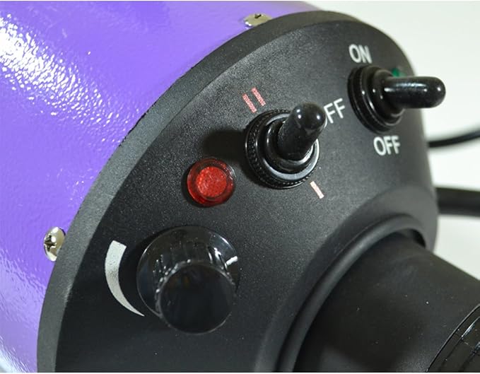 Flying Pig High Velocity Dog Pet Grooming Dryer w/Heater (Model: Flying One, Purple)-PawvioPets