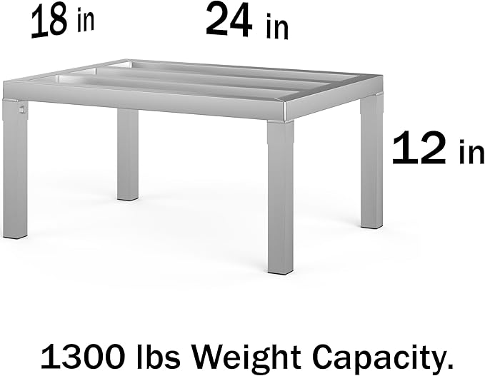 18 in X 24 in. Aquarium Stand | Industrial Style Aluminum Fish Tank Base with Open Frame Design-PawvioPets