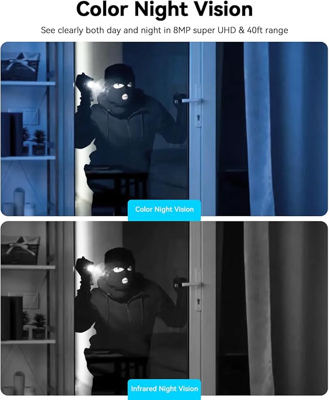 blurams Pet Camera 4K, 8MP Indoor Cameras for Home Security with One-Touch Call, Color Night Vision, Motion Tracking, 5GHz/2.4GHz Wi-Fi, Cloud & SD Card Storage, Wi-Fi 6-PawvioPets