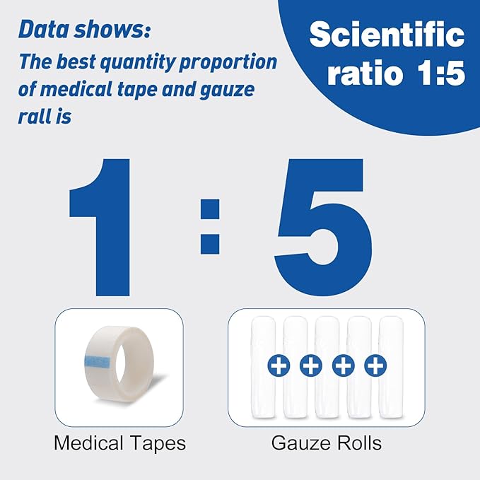 AZEN 20 Pack Gauze Rolls Bandages, 4 in x 4.1 Yards, Premium Medical Supplies & First Aid Supplies, Bandage Wrap Vet Wrap, Mummy Wraps-PawvioPets