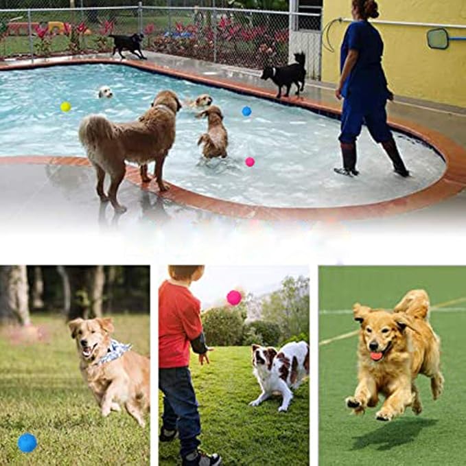 Dog Toys ，Dog Balls for Small Medium Large Dogs Squeaky Toy Balls 3 Pcs-PawvioPets