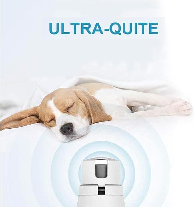 Dog Nail Grinder by Pet Republique - 2 Speed Electric Rechargeable Nail Grinder - Gentle, Quiet, Low, Painless Nail Trimmer - Multi-Setting Grinder for Any Small or Medium Dog, Cat, and Pet Claw-PawvioPets